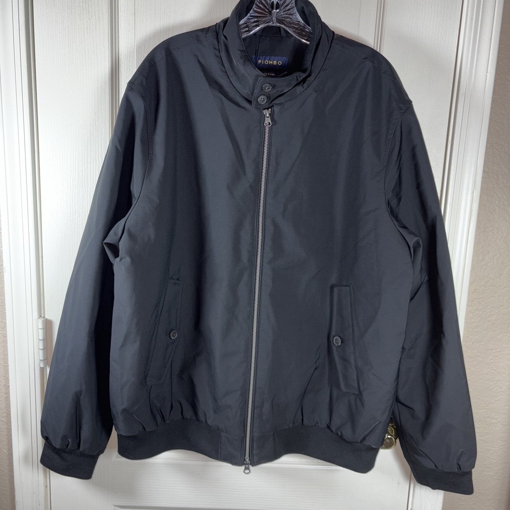 Piombo Men's Zip Jacket 2XL NWT $109 Clean Lines Pockets Dressy Casual Outerwear